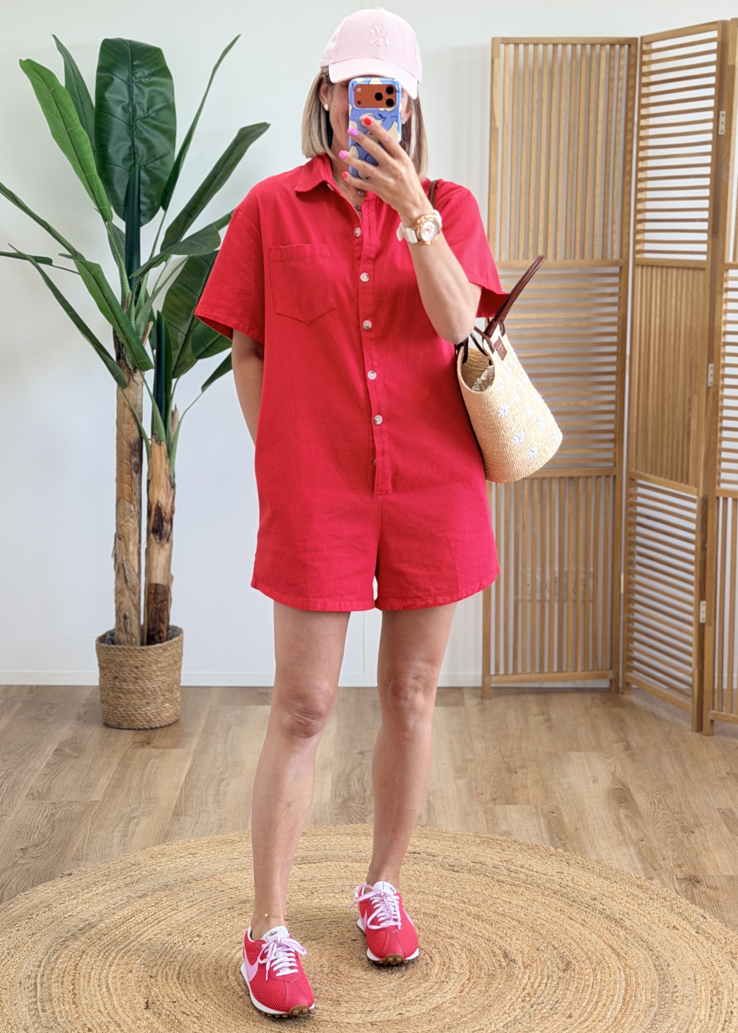 Combi short Dora rouge