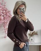 Pull Leon chocolat