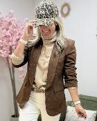 Blazer strass choco