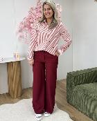 Chemise heart bordeaux