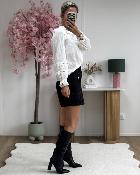Jupe short en tweed