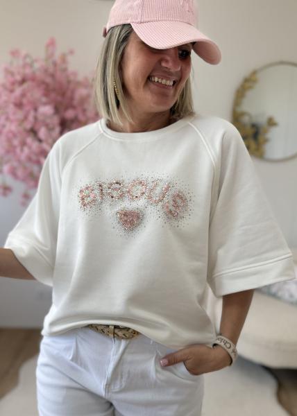 Sweat bisous blanc