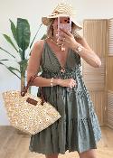 Robe Soledad kaki