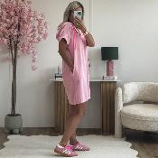 Robe éponge rose 