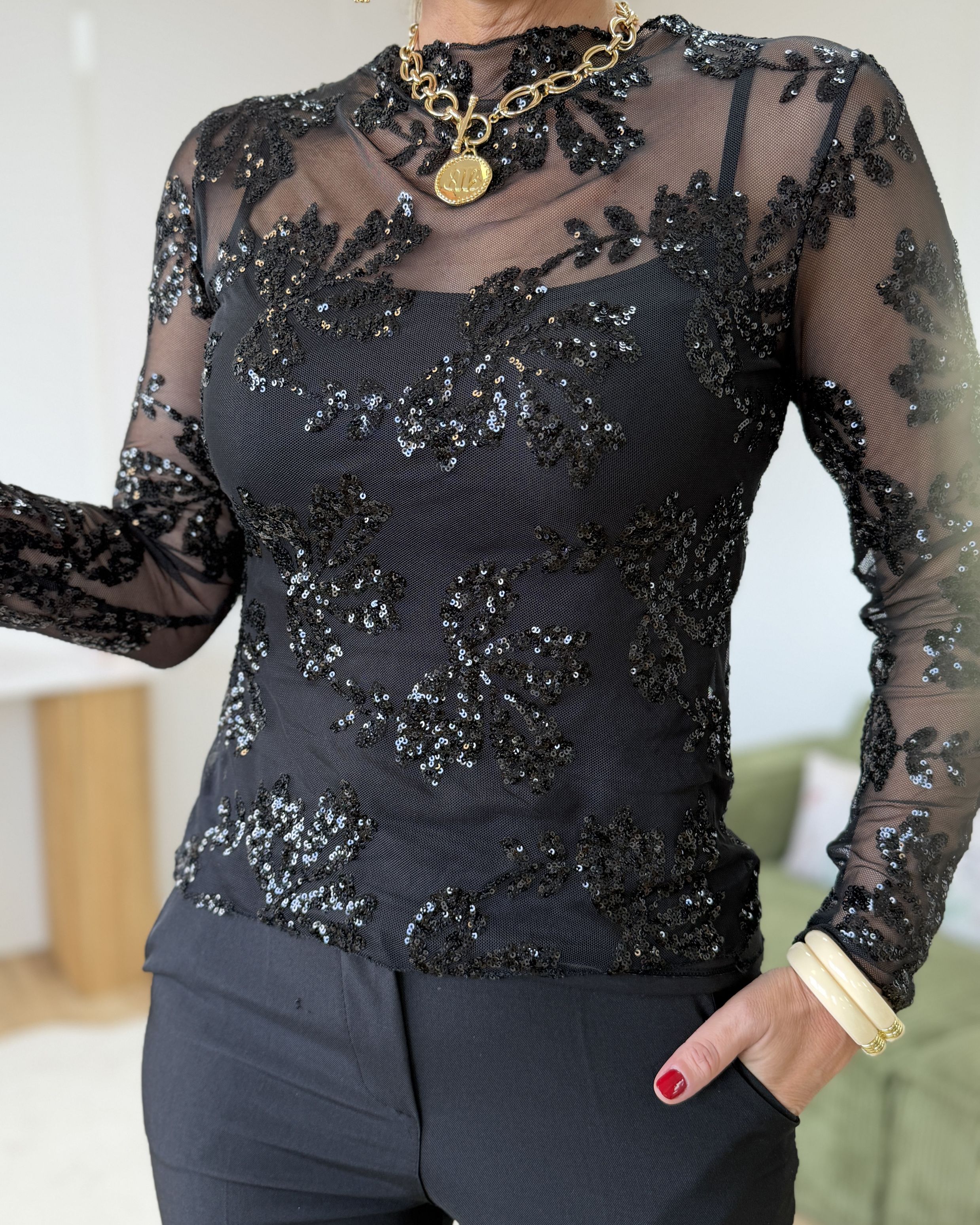 Top Anastasia noir (du 34 au 38-40)