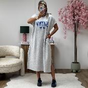 Robe Sweat Vintage bleue