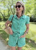 Combi short Lena verte