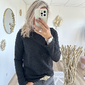 Pull Coralie noir