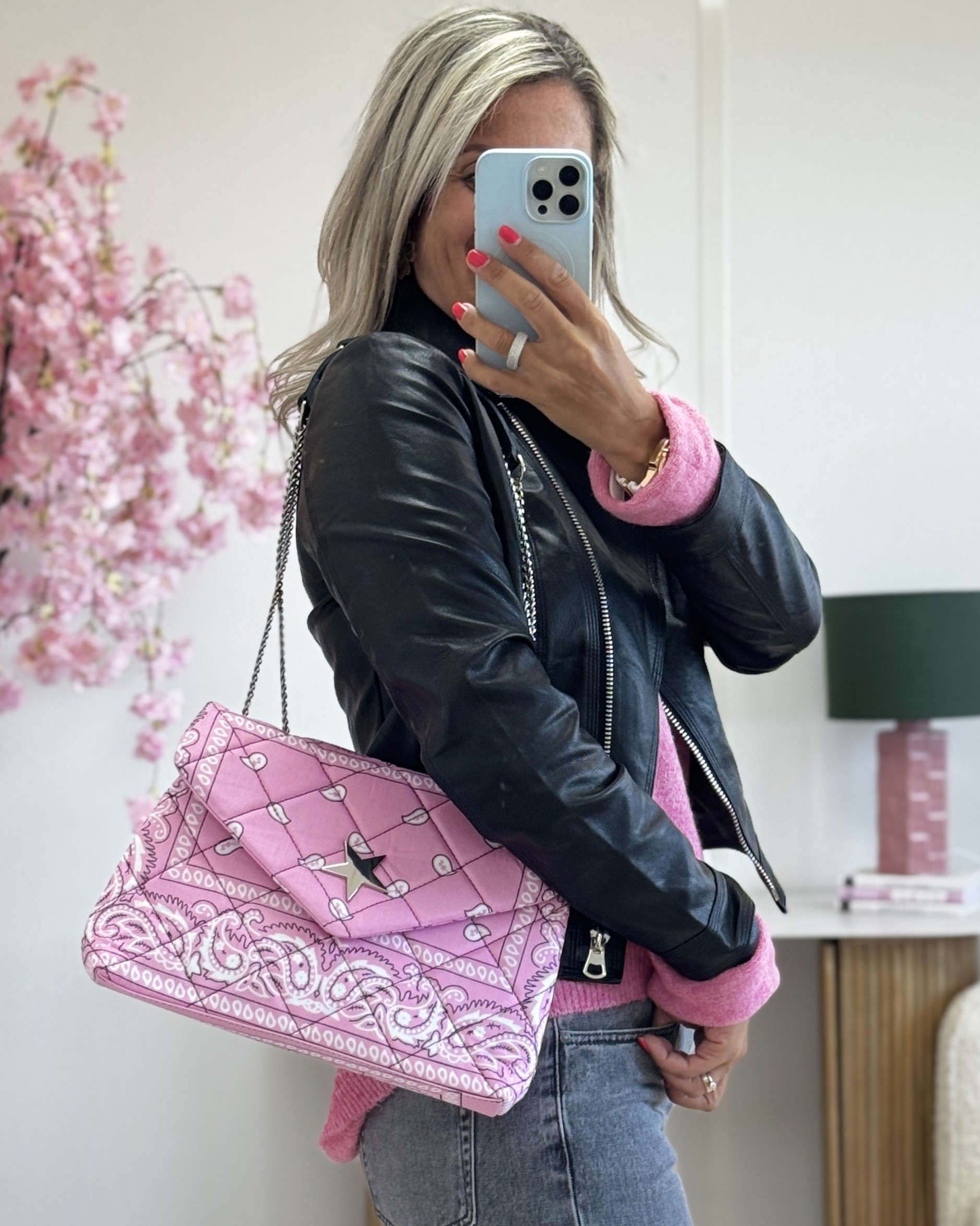 Sac matelassé rose
