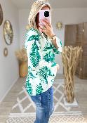 Blouse jungle vert