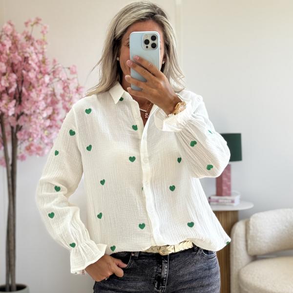 Chemise Wayne vert
