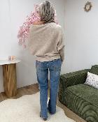 Pull chauve souris taupe