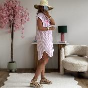 Robe chemise Etan rose