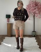 Short Cleo beige