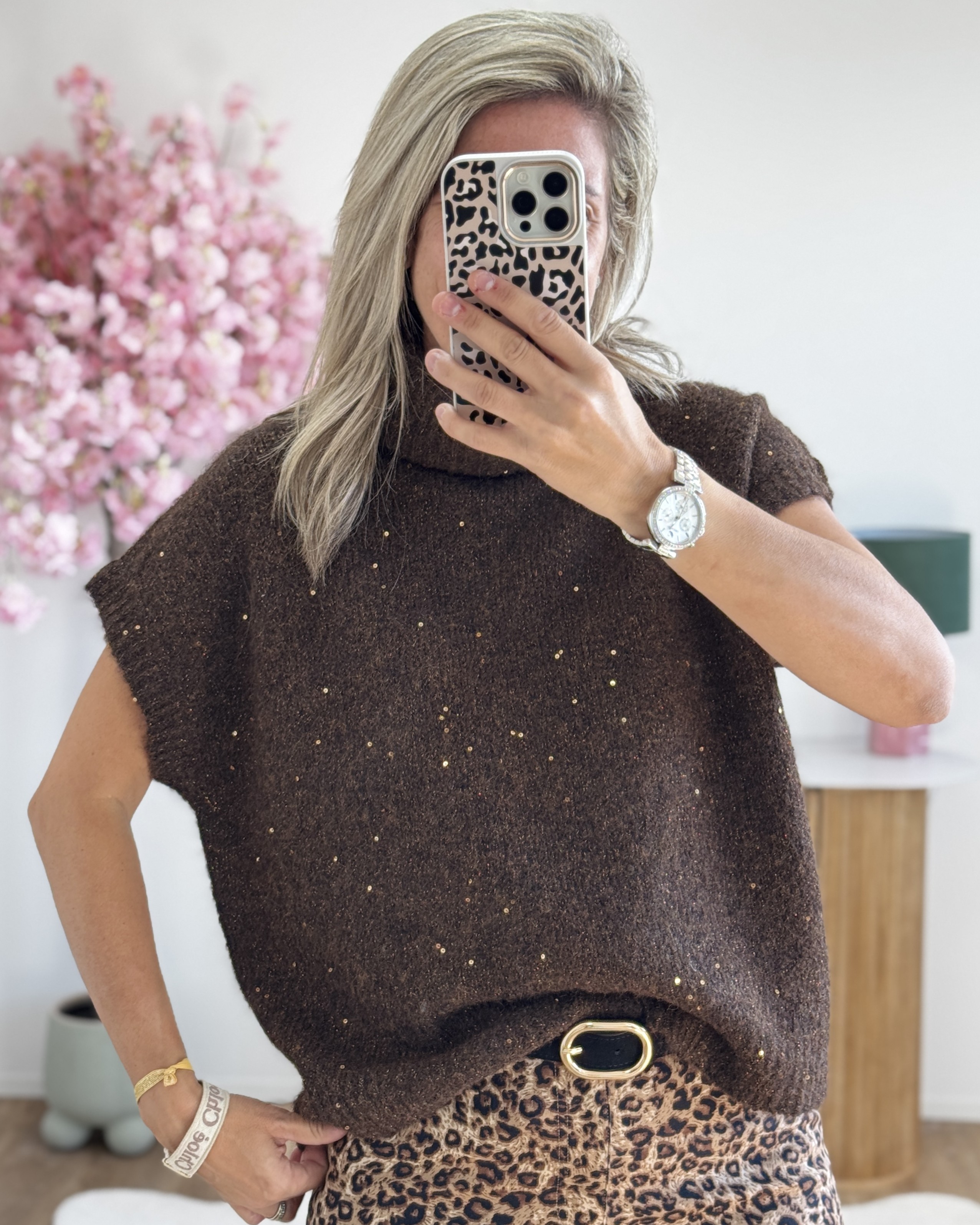 Pull Eva chocolat
