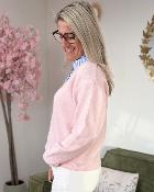 Pull chemise rose