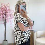 Tee shirt Gemma camel noir