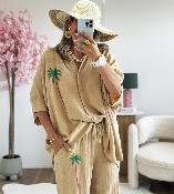 Chemise Andrea camel