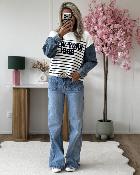 Pull NY blanc