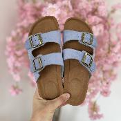 Mules bleu clair