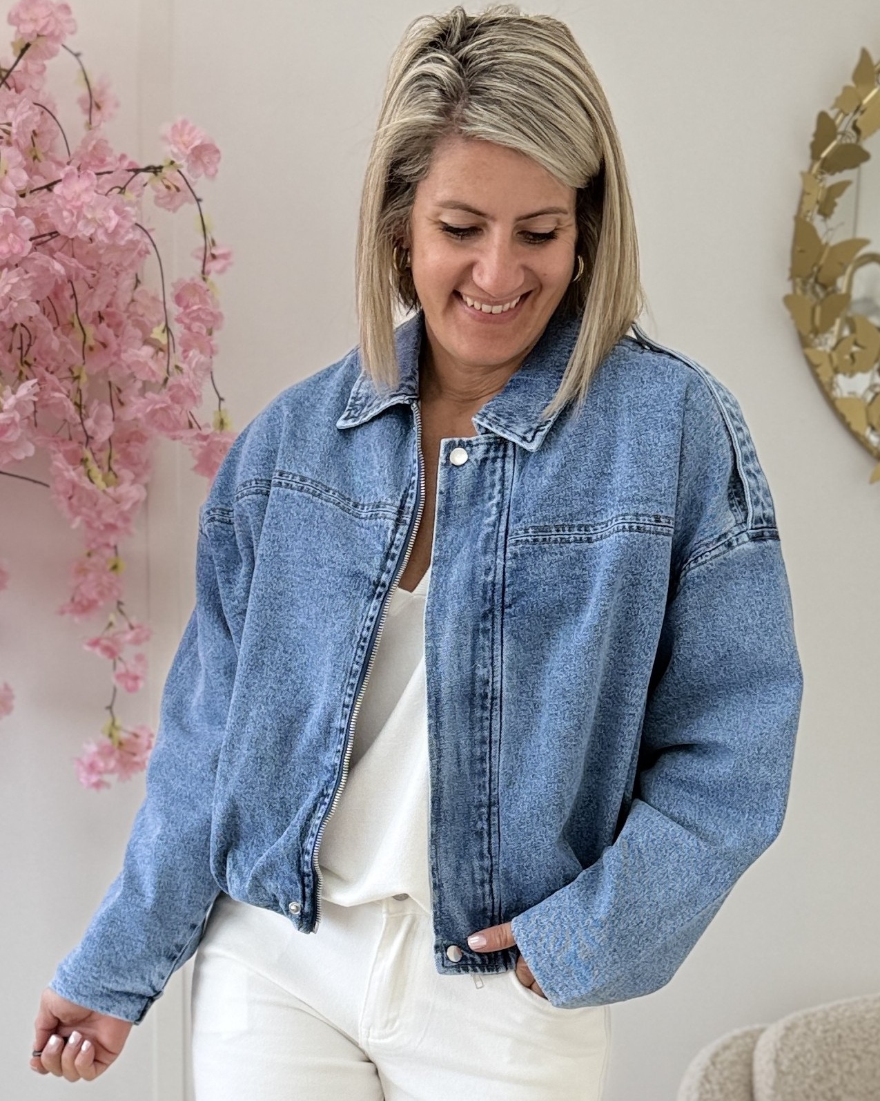 Veste en jeans Leonie