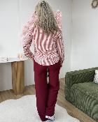 Chemise heart bordeaux