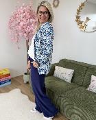 Pantalon en lin marine