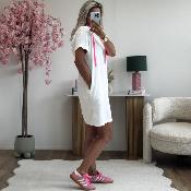 Robe éponge blanc