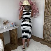 Robe Marinière noire