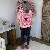 Gilet Soleil saumon