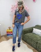 Tee shirt Leslie bleu