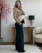 Pantalon Paula vert canard