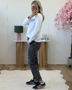 Sweat Amour Gris Ciel