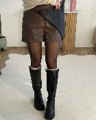 Jupe short Janet choco