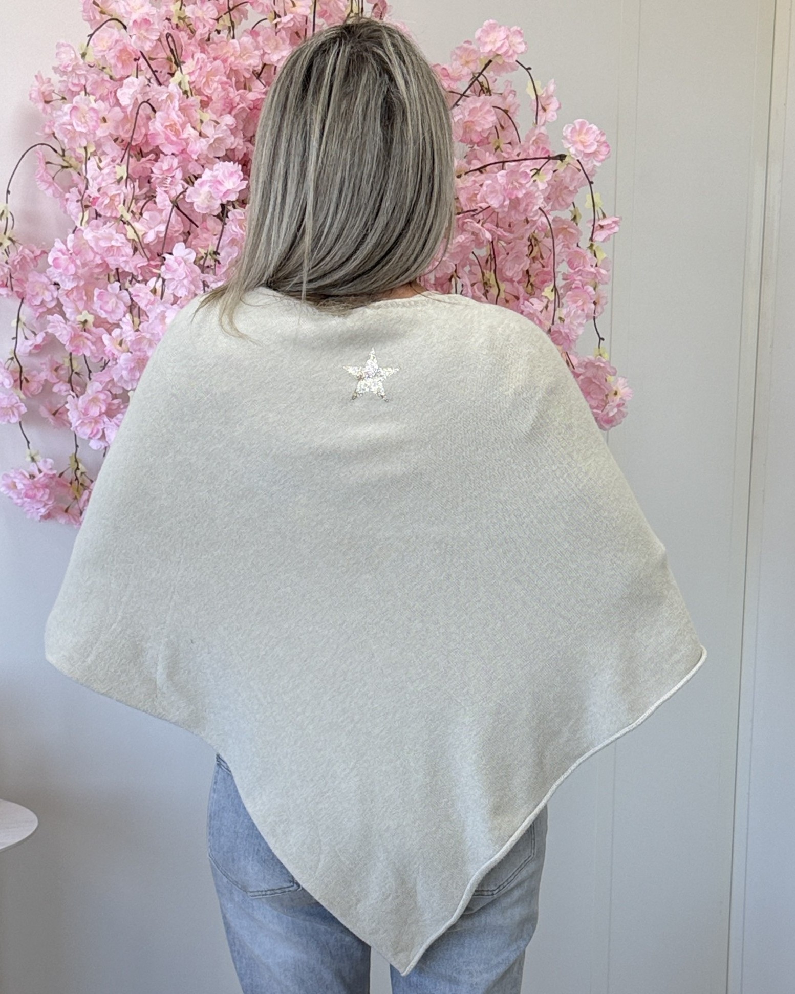 Poncho beige