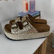 Mules pailletées