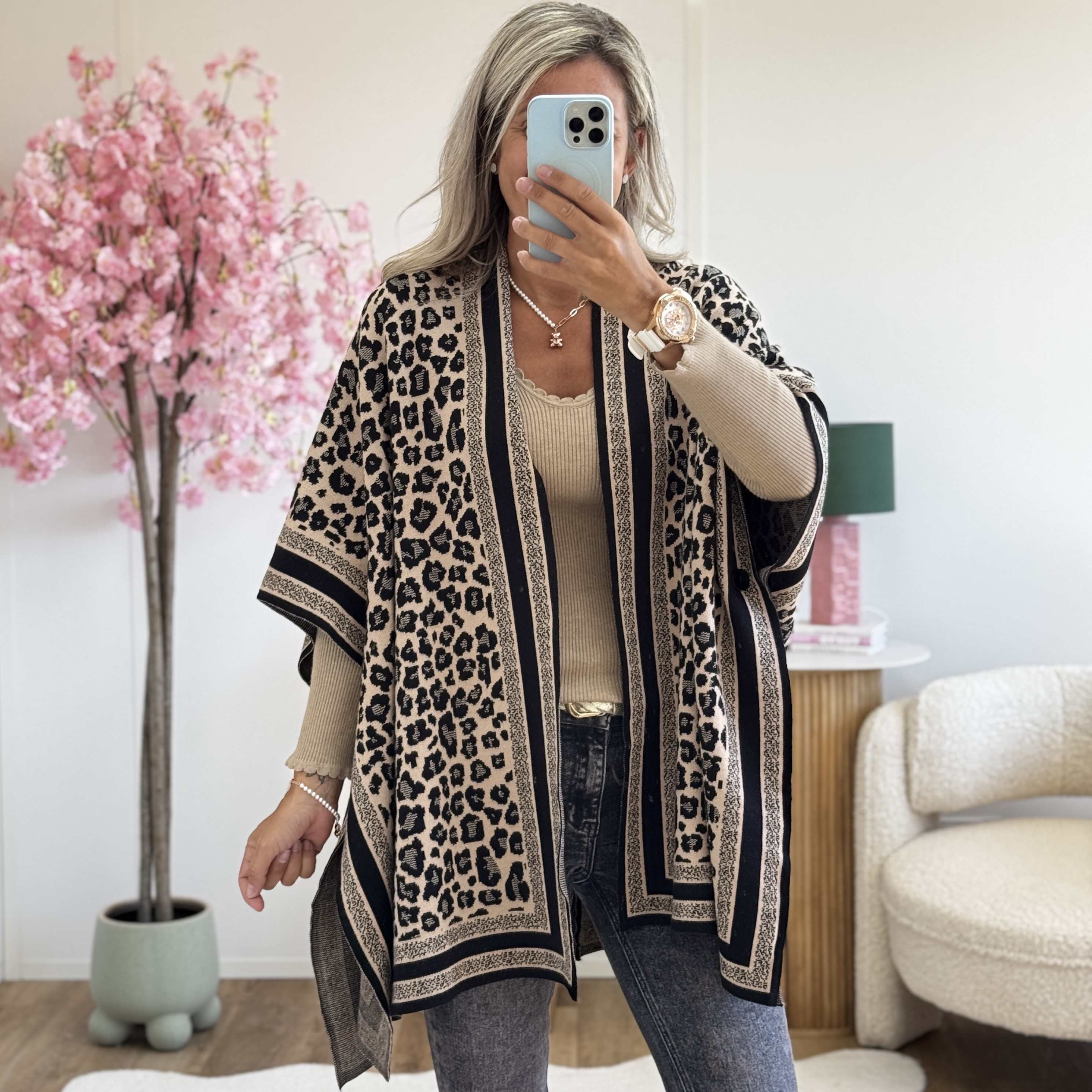 Gilet poncho leo