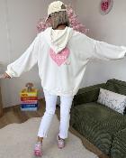 Sweat Dolce vita blanc