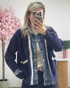 Gilet veste jeans long