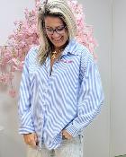 Chemise Out of office bleue