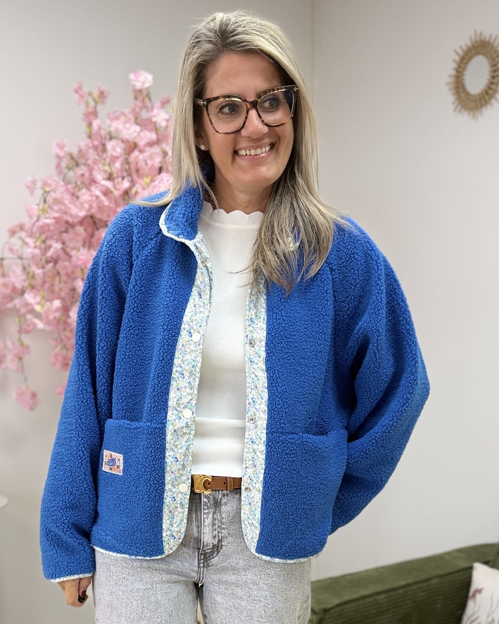 Veste reversible liberty bleu