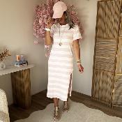 Robe mariniere rose