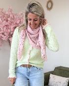 Foulard bandana rose