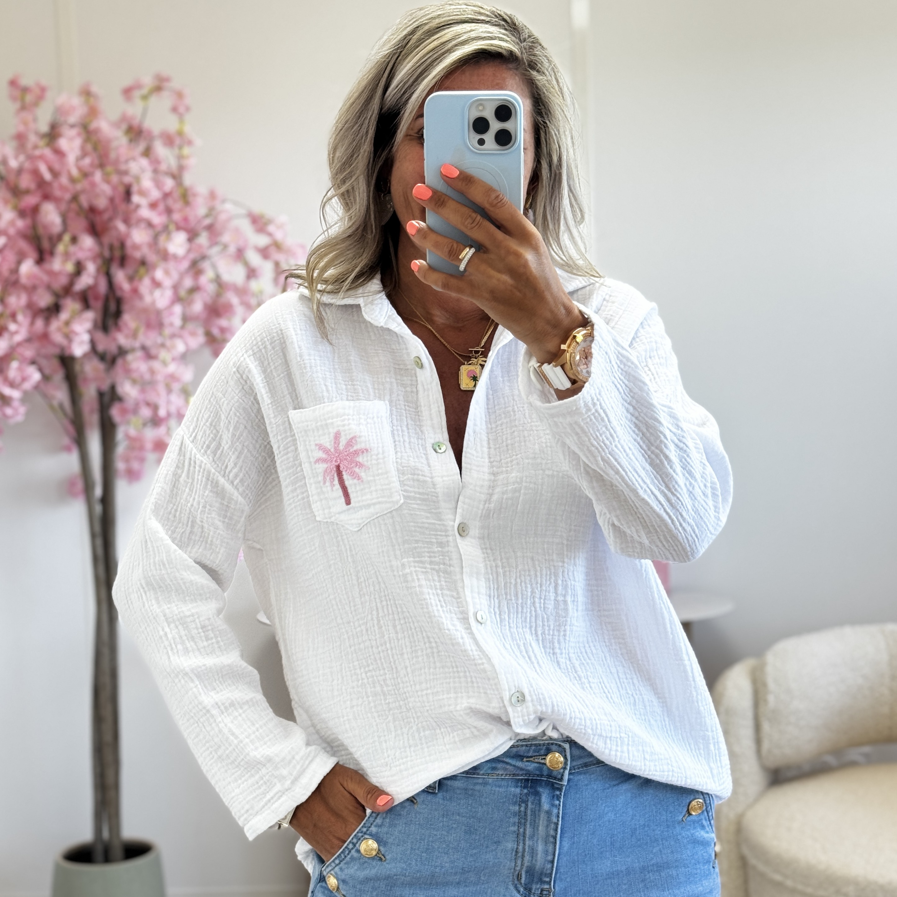 Chemise Palms rose
