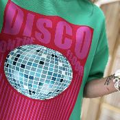 Robe sweat disco verte