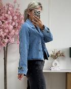 Paletot bleu clair