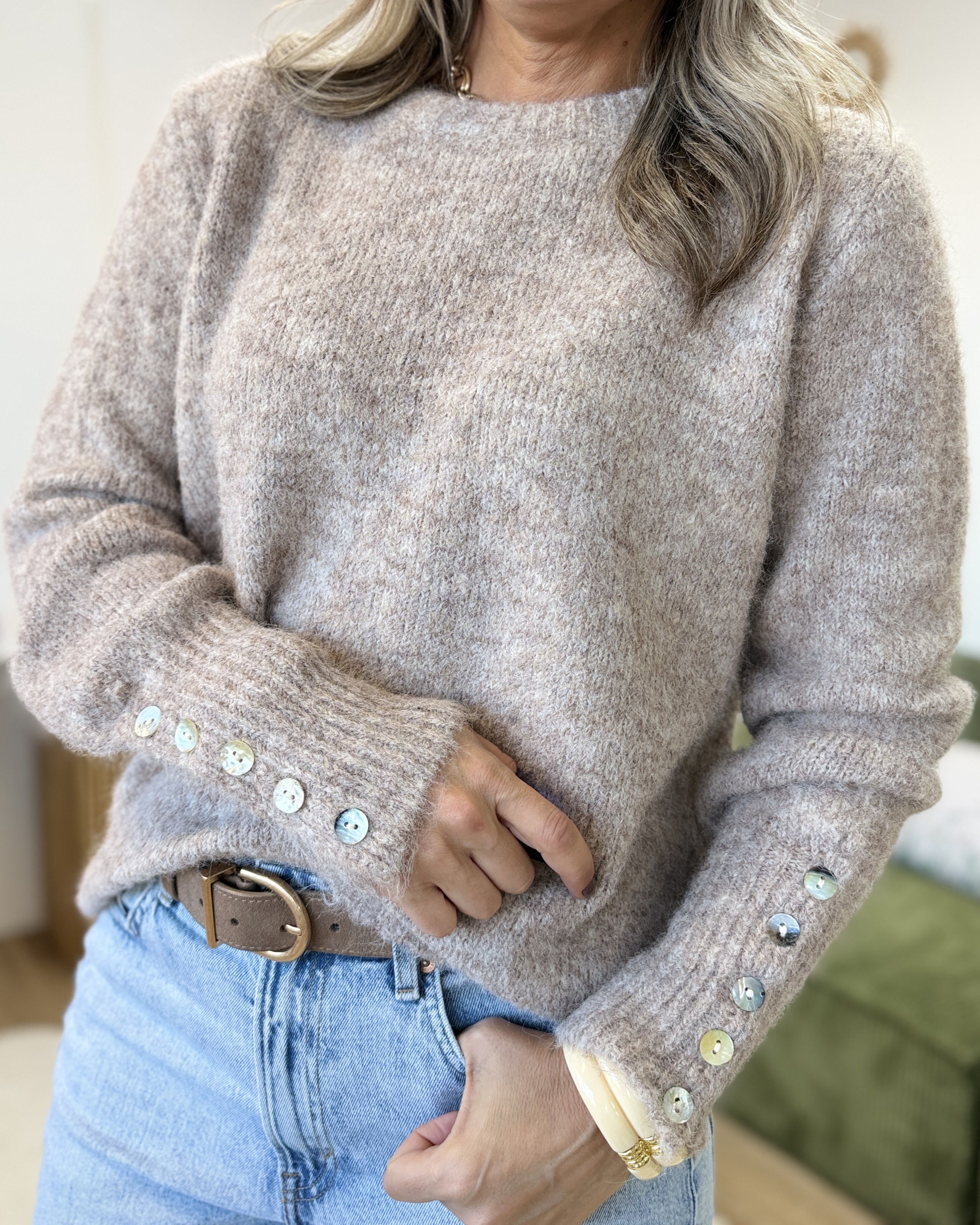 Pull Elsa taupe