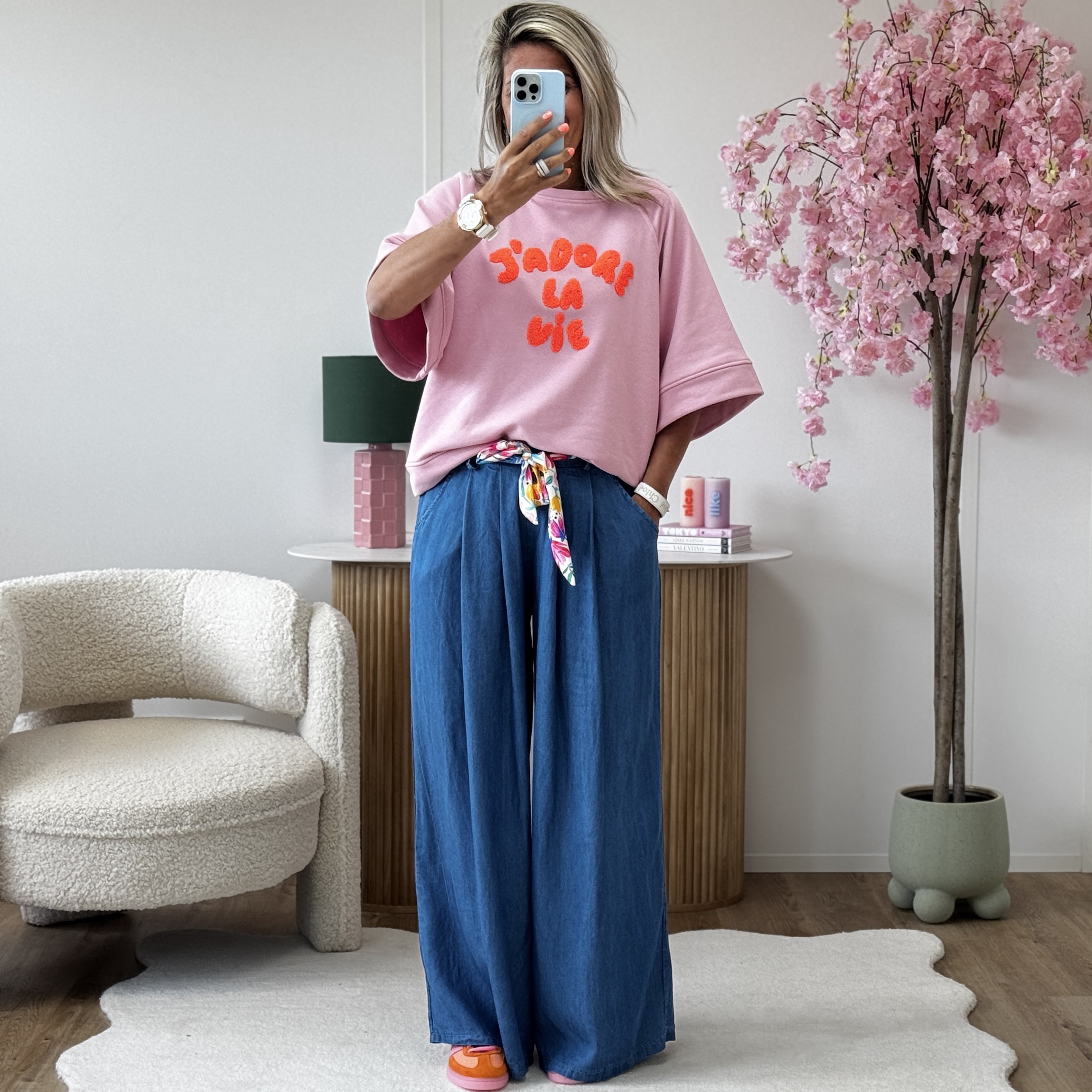 Pantalon Rachel bleu jeans