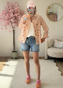 Chemise heart orange