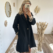 Manteau Diana noir